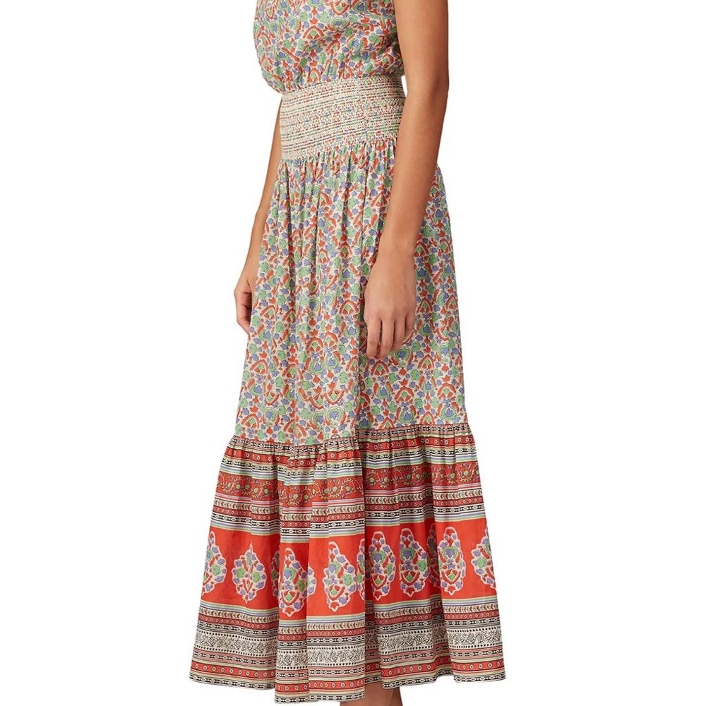 Tory Burch Legacy Paisley Smocked Sundress size M - Picture 8 of 8
